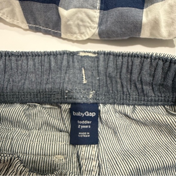 Baby GAP  Gray Pinstripe Shorts Seersucker Size 2T - Picture 3 of 6